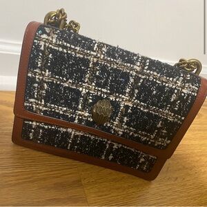 🌿 Kurt Geiger London Shoreditch Tweed & Leather Crossbody Bag 🌿